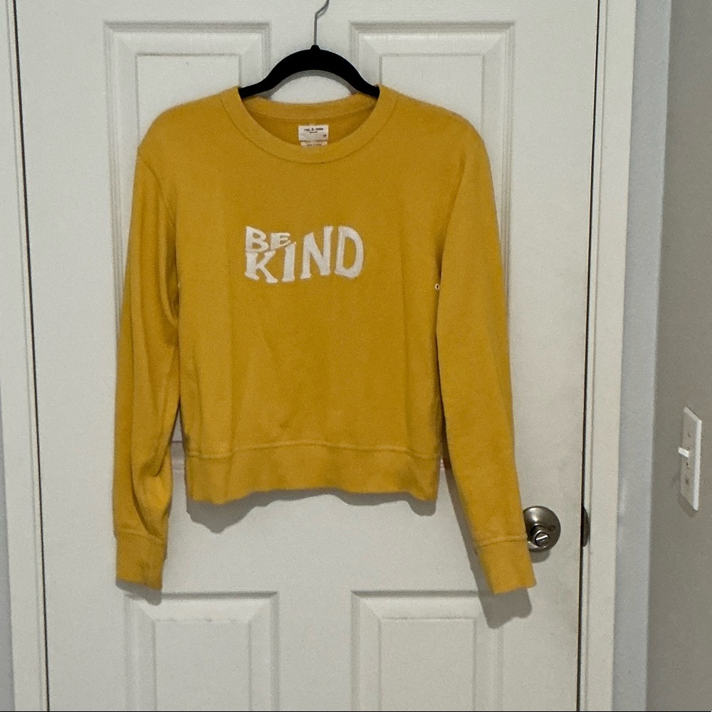 Rag & bone Excellent quality worn once like new size s 'Be Kind' Sweatshirt
